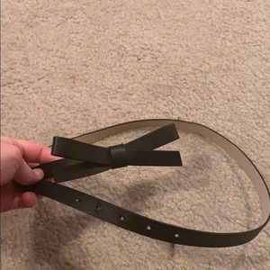 Kate Spade black waist belt with bow sz S